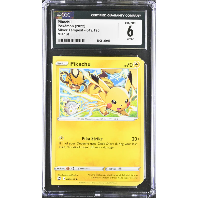 Pikachu (SIT 049) Silver Tempest Miscut